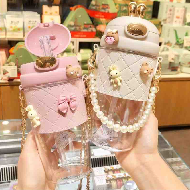 🌸Princess Pearl Sippy Bottle 👑🐻💖